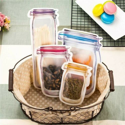 Mason Jar Ziplock Bags
