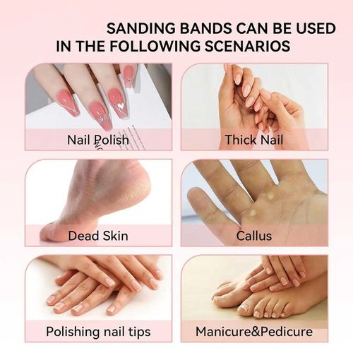 Nail Drill Sanding Bands