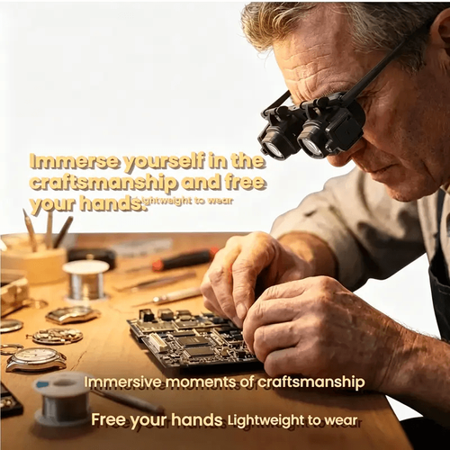 LED Magnifier Glasses