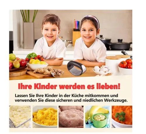 Stainless Steel Garlic Press