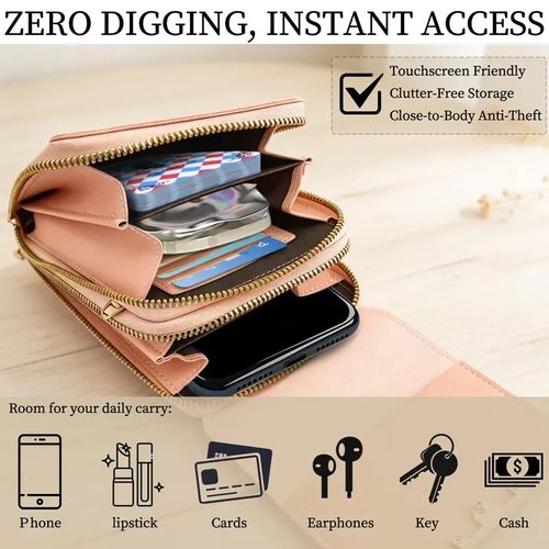 🔥HOT SALE🔥Touchscreen Phone Pouch Case with Clear Phone Window Touch Screen
