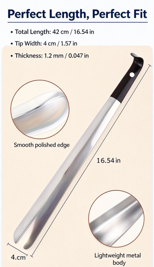 Stainless Steel Shoehorn