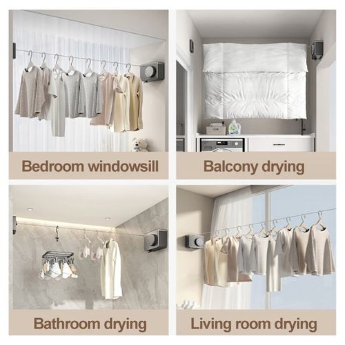 🔥🔥Limited Time Offer🔥🔥 - Retractable Indoor Steel Clothesline