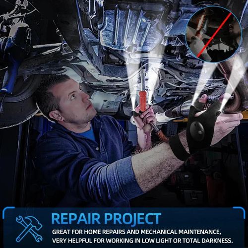 Hands-Free LED Flashlight Waterproof Gloves