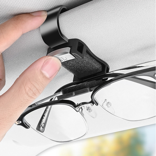 Glasses clip for the sun visor