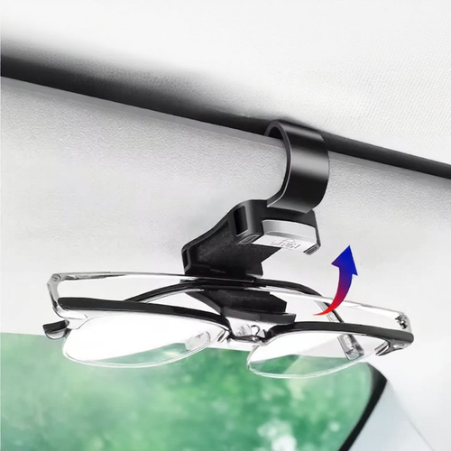 Glasses clip for the sun visor