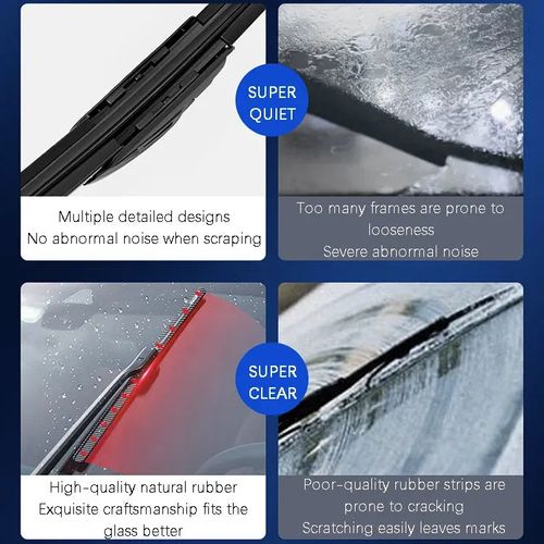 Carbon Fiber Boneless Silent Windshield Wipers – Make Your Driving Experience Stylish, Quiet And Clear!