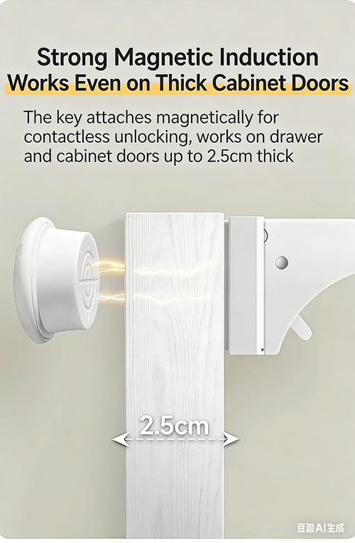 Pack Magnetic Cabinet Locks Baby Proofing（1key+4locks）
