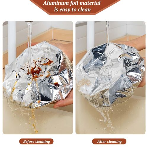 Reusable Elastic Aluminum Foil Food Covers