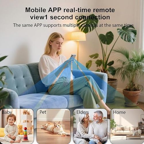 🔥Hot Seller🔥 COD！Low-Power, Dual-Lens Indoor Wireless Network Camera with Monitoring Capabilities