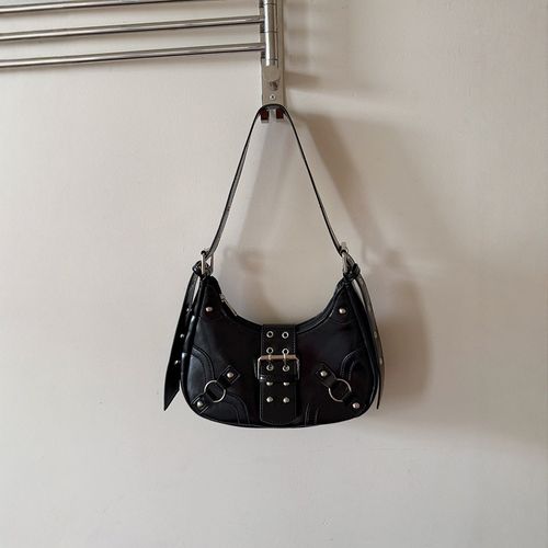 2025 Trendy Crescent Bag - Punk Style with Rivets | Adjustable Strap, Versatile for Commuting & Daily Use | Retro-Chic Shoulder | Crossbody Clutch for Women