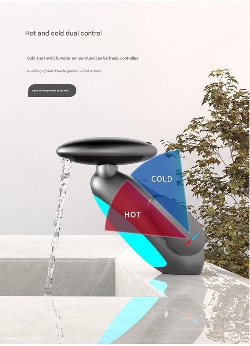 ET Penguin Pull-Out Faucet in Black - Multiple Spray Modes, Hot and Cold Water | 360° Swivel, Upward Spray, Mood Light | Splash-Resistant Faucet for Bathroom Sinks and Vanities