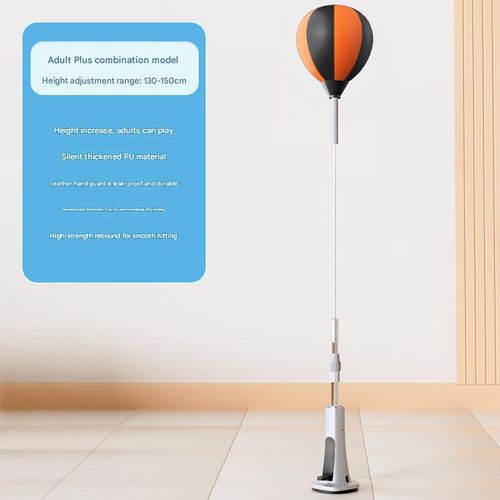 Boxing Reaction Ball - Height Adjustable, Springy Speed Ball | Stress Relief Training Equipment, Freestanding and Home Use Tumbler Target