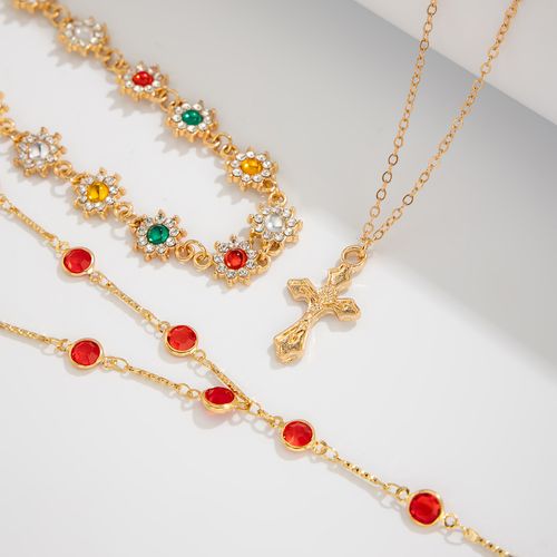 Cross-Border Bohemian Crystal Necklace for Women - Stylish & Elegant Long Tassel Choker | Unique Vacation-Inspired Statement Jewelry