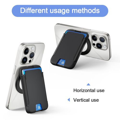 MagSafe-Compatible 3-in-1 Wallet Stand -  Adjustable Phone Mount w | Secure Card Holder