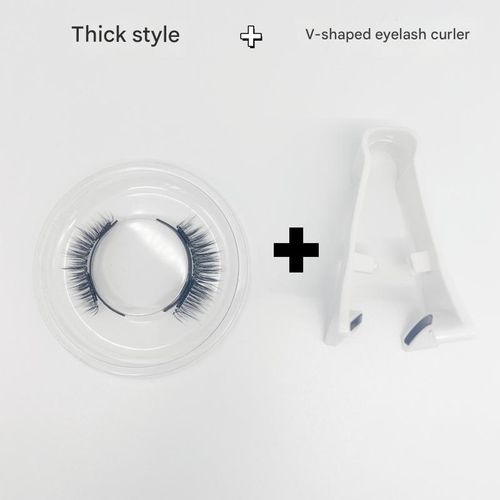 Magnetic Eyelash Applicator - Glueless Clip-ons, Easy to Apply & Reusable, Weightless False Lashes (Zero Hassle Removal)