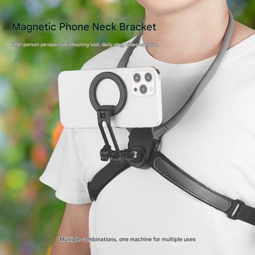 New MagSafe Magnetic Neck Phone Holder - Compatible with iPhone Series & Android Phones (with Magnetic Ring Included) | Ultra-Portable