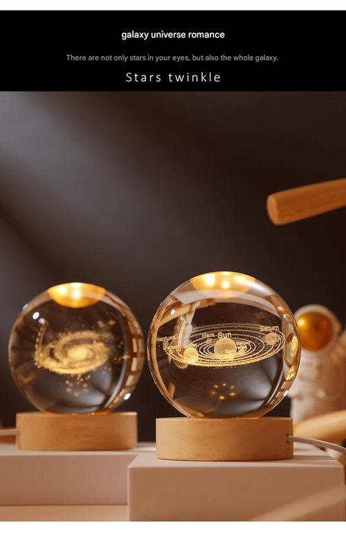 Luminous Crystal Ball Desktop Decoration - Exquisite Solar System Decoration | The perfect birthday gift for classmates and friends