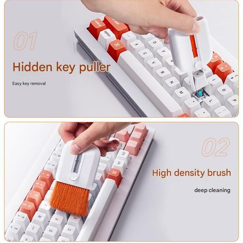 25-in-1 Ultimate Cleaning Kit - Precision Tools for Phones, Cameras, Laptops & Bluetooth Earbuds | All-in-One Dust Removal Brush Set (Portable Case)