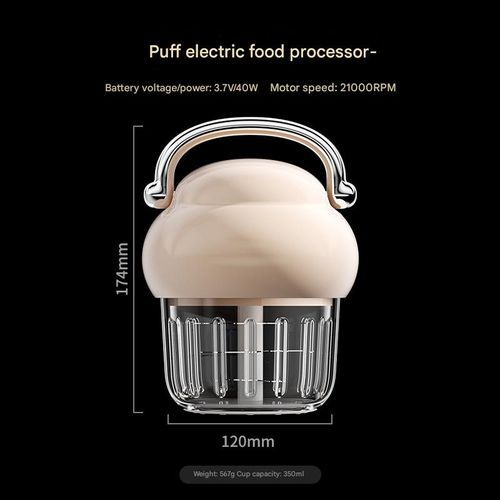 Food Processor: Smart Blender, Grinder & Chopper - Puree, Mince Garlic, Blend Peppers & Meat (One-Touch Control)