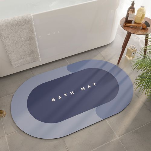 Premium Diatomite Mat: Keeps Bathroom Dry Zones Protected - Rapid Water Absorption & Quick Dry for Wet Areas
