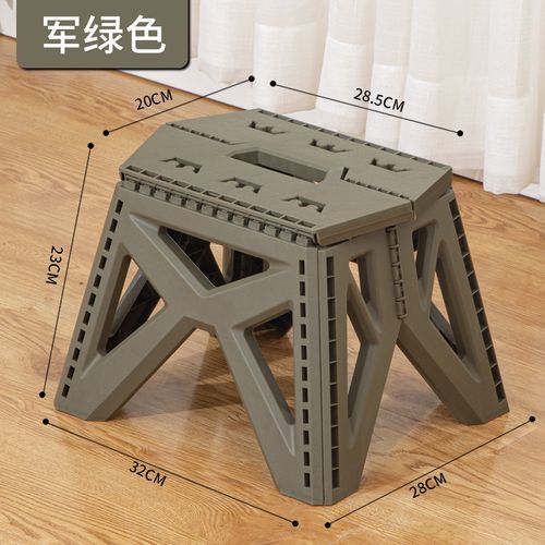 「TactiFold Ranger Stool」- Military Green Collapsible Step Seat | 5cm Ultra-Thin Profile & 150kg Capacity