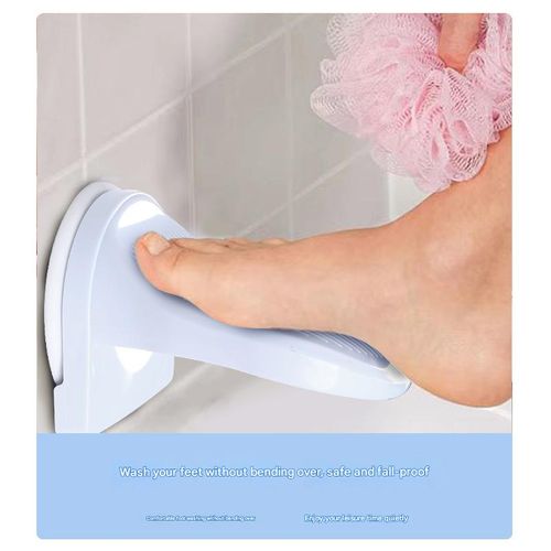 Household Bathroom Suction Cup Foot Pedal - Convenient Foot Stool for Bathing & Shower | Amazon Home Bathroom Step Board, Easy to Install & Use