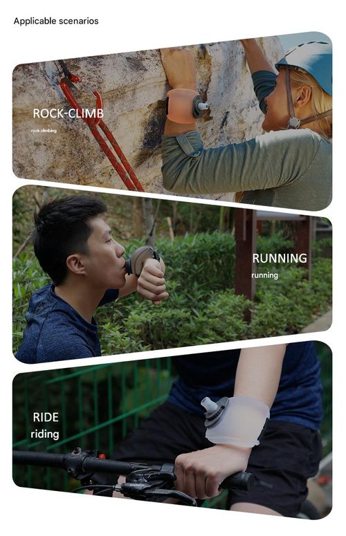 Ultra-Portable Wrist Water Bottle - Black Hand-Free Hydration for Running | Cycling | Mini Watch-Style Design w | Leak-Proof Lock