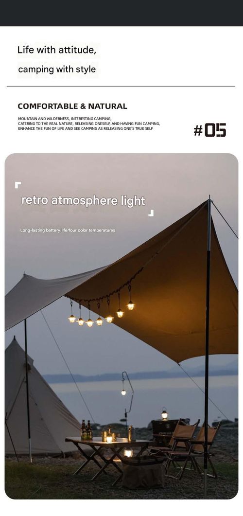 Black Pine Cone Camping Lantern - Portable 4-Level Dimmable Lantern with Long Battery Life | Retro Handheld Hanging Lamp, Waterproof Emergency Tent Light for Camping