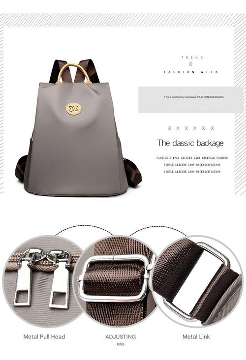 Large Capacity Anti-Theft Women's Backpack - Premium Khaki Nylon Commuter Bag, Fits  Laptop & Essentials (2025 New Design)