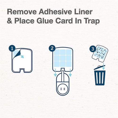 Smart Glue Trap Insect Catcher - Tech-Enhanced Mosquito Lamp w | Auto-Adhesive Boards | Silent Night Mode for Home & Kitchen Fly Control