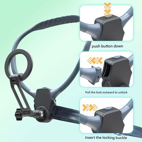 New MagSafe Magnetic Neck Phone Holder - Compatible with iPhone Series & Android Phones (with Magnetic Ring Included) | Ultra-Portable