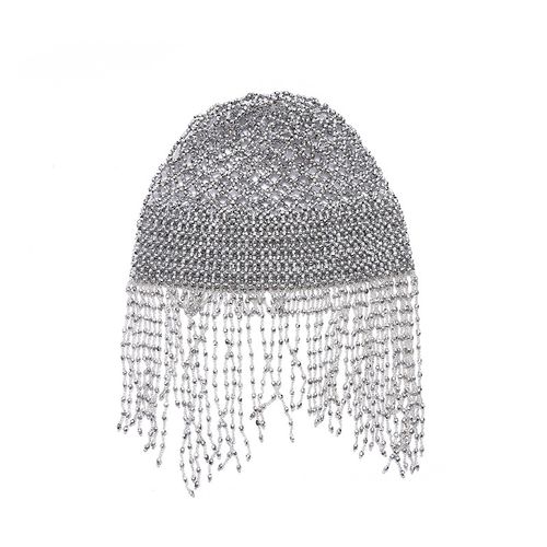 Dramatic Crystal Cascade Headpiece - Spotlight-Ready Fringe Crown w | Runway Glamour for Stage & Soirée Chic