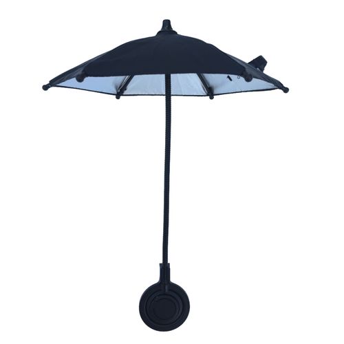 Black Telescopic Magsafe Umbrella Holder - Compact Foldable Sun Shade for Phones w | Retractable Arm