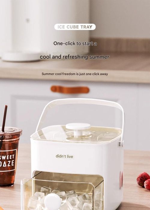 48-Cell Double-Layer Off-White Ice Cube Tray - Large-Capacity Ice Ball Maker & Storage Mold | Food-Grade Ice Tray for Indoor Home Fridges & Outdoor Use