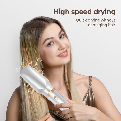5-in-1 Hot Air Brush Styler - Blow Dry, Straighten, Curl, Comb & Volumize | Multi-Function Hair Tool for Effortless Styling at Home
