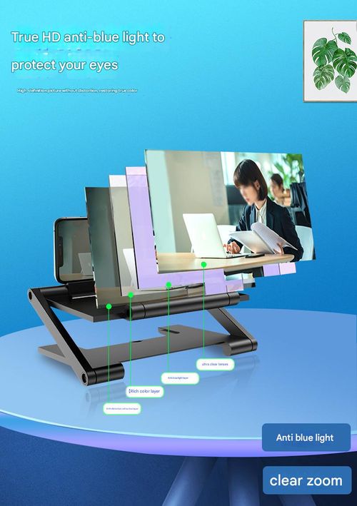 Professional-Grade Magnifier: Lift-Up Phone Screen Magnifier - HD Blue Light Protection for RK-C46 (Foldable Design)