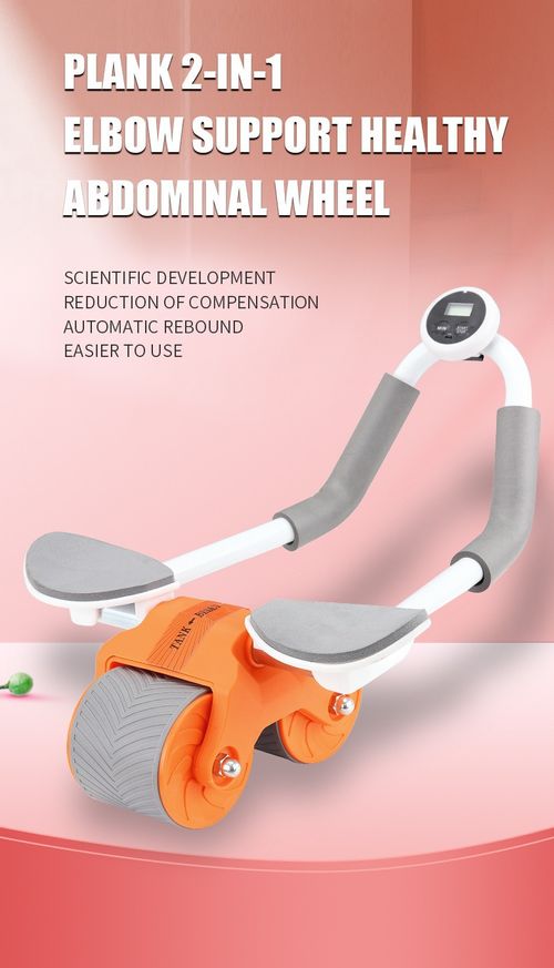 Dual-Wheel Ab Roller - Unisex Core Slider w | Elbow Support | Heavy-Duty Home Gym Equipment for Men & Women