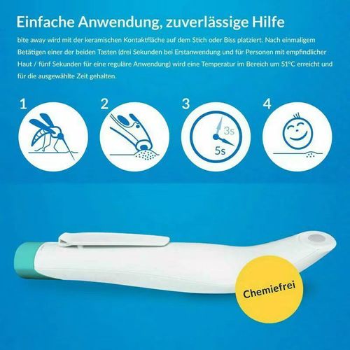 Tech-Enhanced Bite Relief Pen - Smart Targeted Relief for Mosquito Bites | 3-Second Cooling Touch w| Adjustable Pressure (Adult & Kid Safe)
