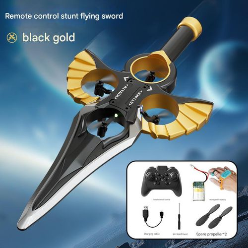 Dual-Remote UFO Drone - Interactive Phantom Blade Flyer w | Smartwatch Control & Auto-Avoidance