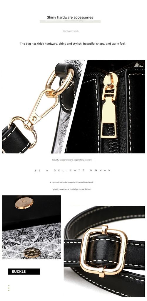 2025 New Black Luxury Fashion Crossbody Bag for Women - Elegant Chinese-Style Embroidered Tote | Versatile Designer Handbag, Trendy Stylish Single-Shoulder Purse