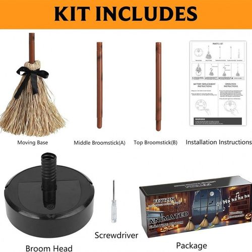 New Christmas and Halloween Electric Floating Witch Broom - Dancing Broom | Detachable Assembly