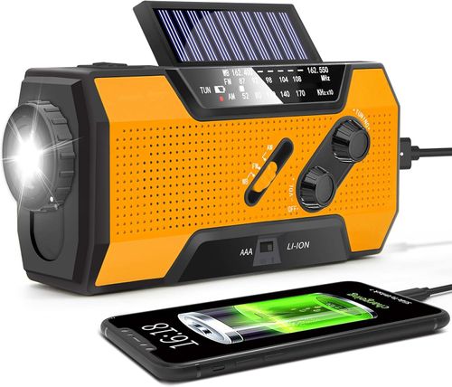 Bestselling Outdoor Emergency Portable Radio - Multi-Functional Solar & Hand-Crank Powered Radio with Versatile Survival Features
