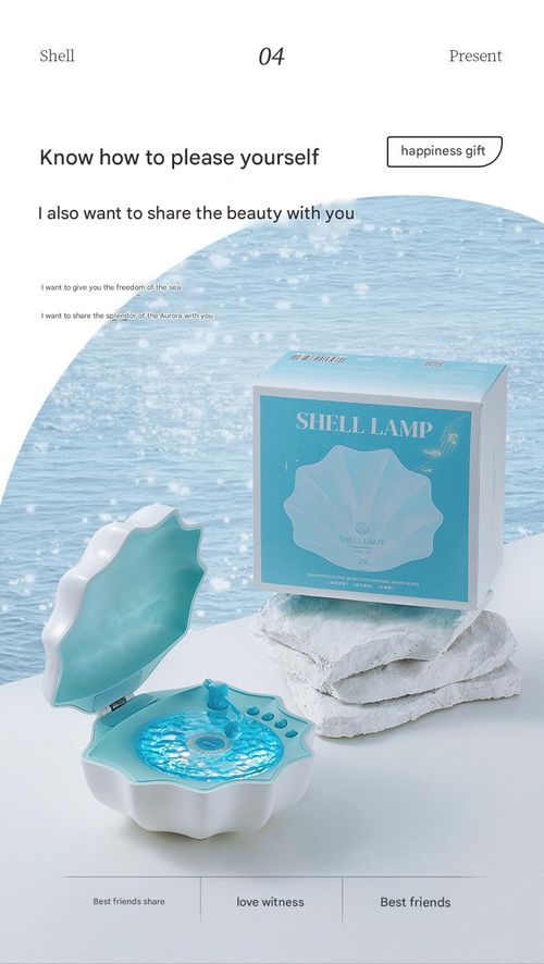 Wireless Bluetooth Speaker with Ambient Light - Arctic Shell Design Bass Booster | Portable Mood Projector & Night Light Gift for Men and Women