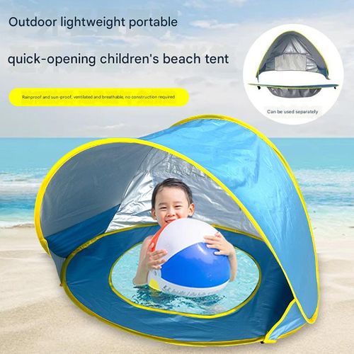 Sky Blue Stylish New Beach & Rain Shelter Tent - UV-Protective Sun-Resistant Camping Tent | Thickened Detachable & Foldable Outdoor Tent