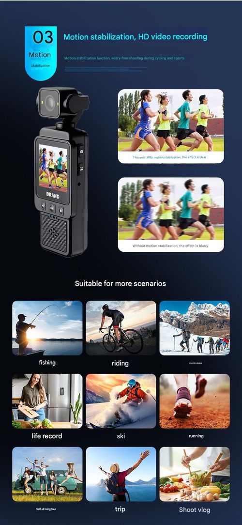 New Mini Handheld Sports Pocket Camera - 128GB Storage, WiFi-Enabled, 180° Rotatable Lens, Ultra-Portable with Clip Design