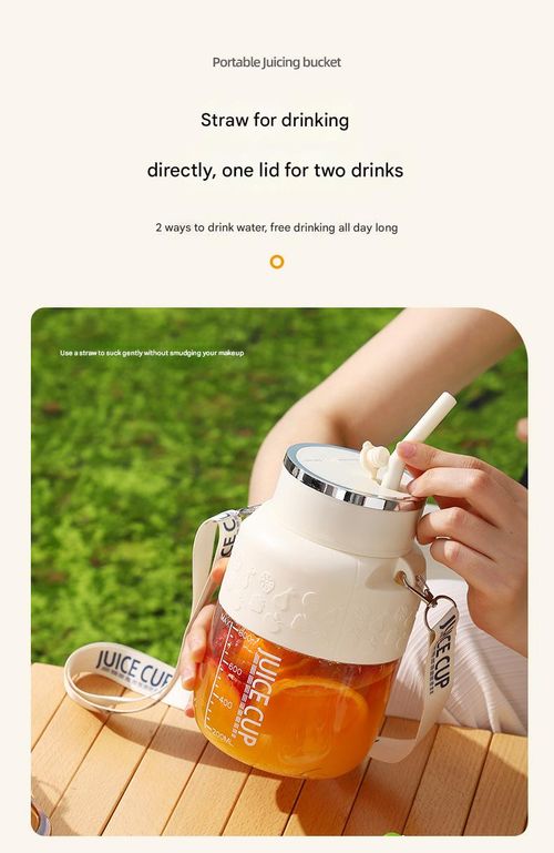 Portable 10-Blade Juicer Cup - 500ml Large Capacity,  Powerful Blending, Cream White Mini Juice Extractor for Home  | Travel