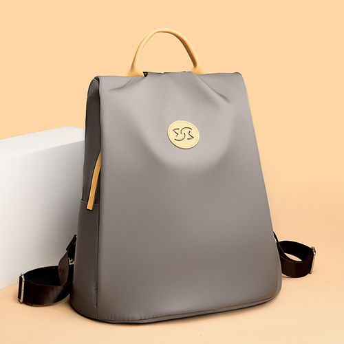 Large Capacity Anti-Theft Women's Backpack - Premium Khaki Nylon Commuter Bag, Fits  Laptop & Essentials (2025 New Design)