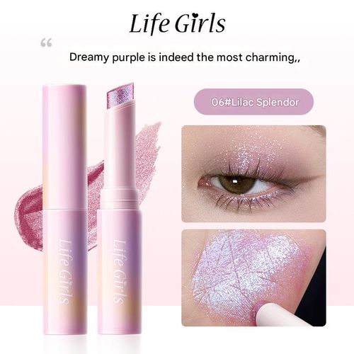 Life Girls Water Jelly Shadow Stick: Multi-Use Shimmer for Eyes & Cheeks - Buildable Pearl Glow, All-Day Wear