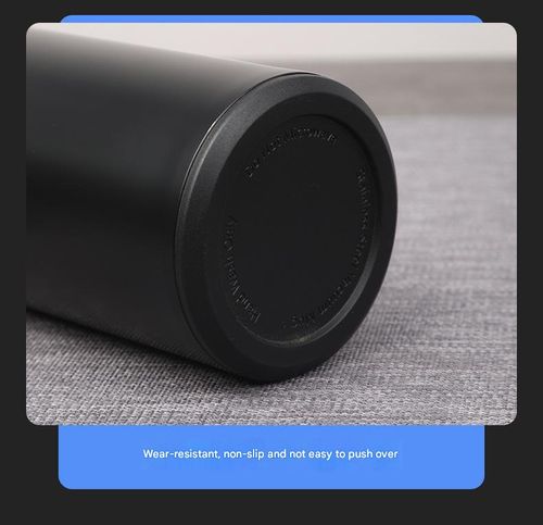 500ml Vacuum Insulated Stainless Steel Water Bottle - Black Digital Temperature Display | Premium insulation with temperature readout, ideal gift idea